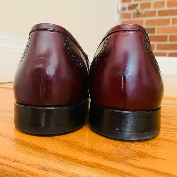 BOSTONIAN CORDOVAN CROWN WINDSOR TASSEL LOAFERS - Picture 13 of 15
